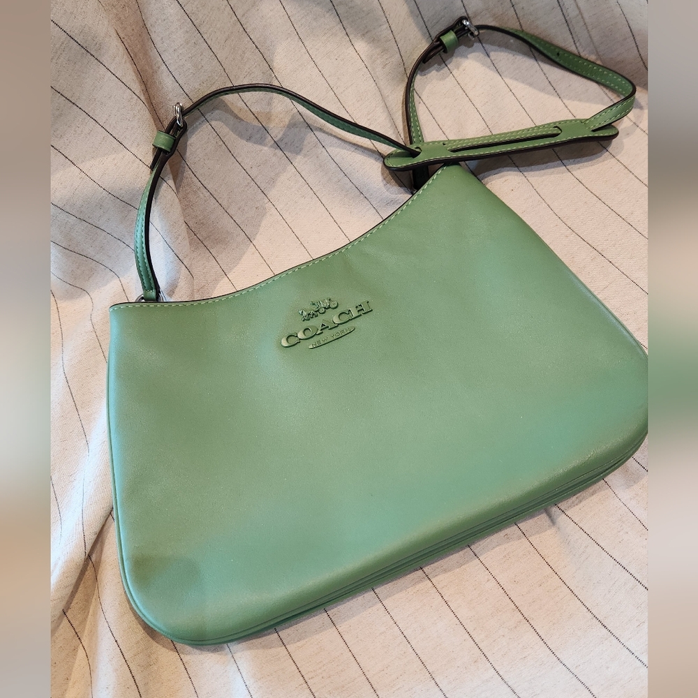 Coach Penelope Bag in Light Green Leather